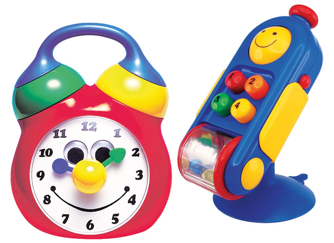 Babyspeelgoed - Tolo - klok en telefoonset