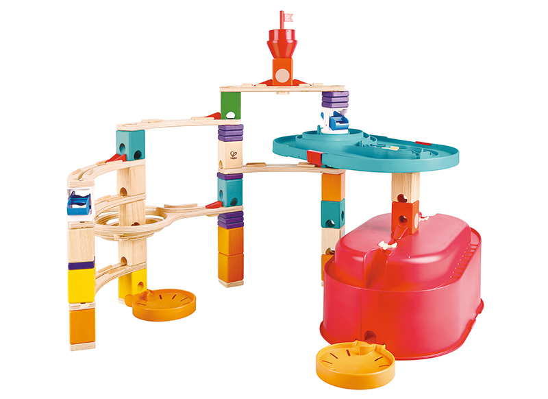 Knikkerbaan - Hout - Hape - Quadrilla - In A Box - 90-delig