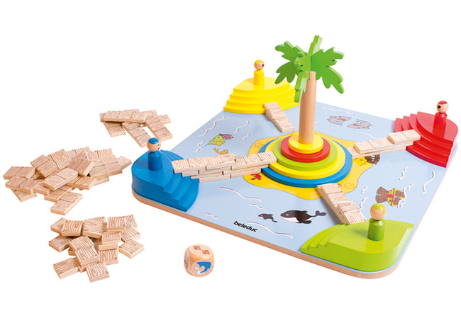 Spel - Beleduc - Tropicano - bruggen bouwen - gezelschapsspel - hout - per spel