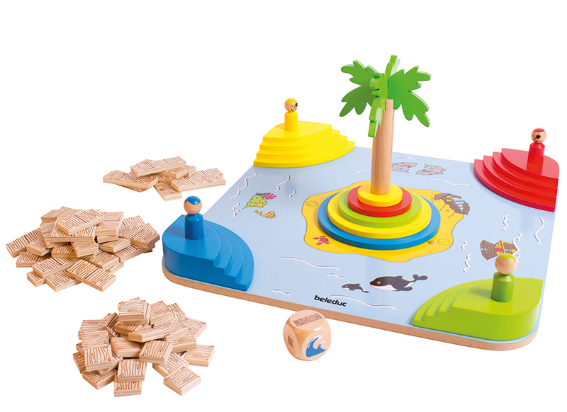 Spel - Beleduc - Tropicano - bruggen bouwen - gezelschapsspel - hout - per spel