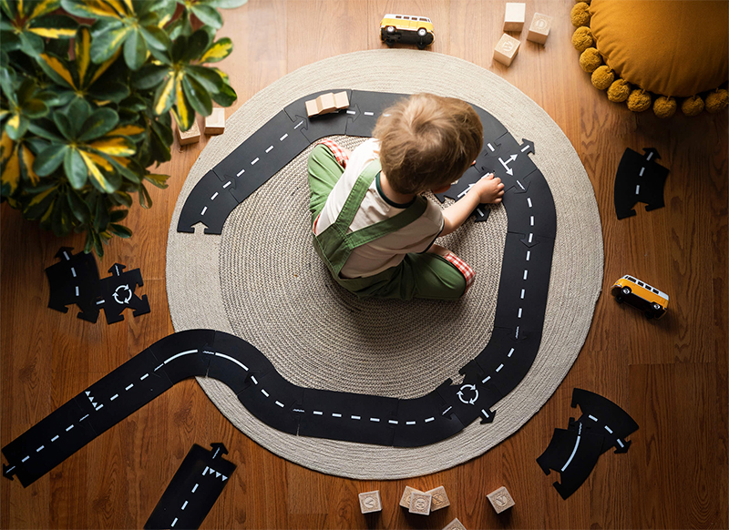 Matten - speelmat - Waytoplay Highway - autobaan - set van 24