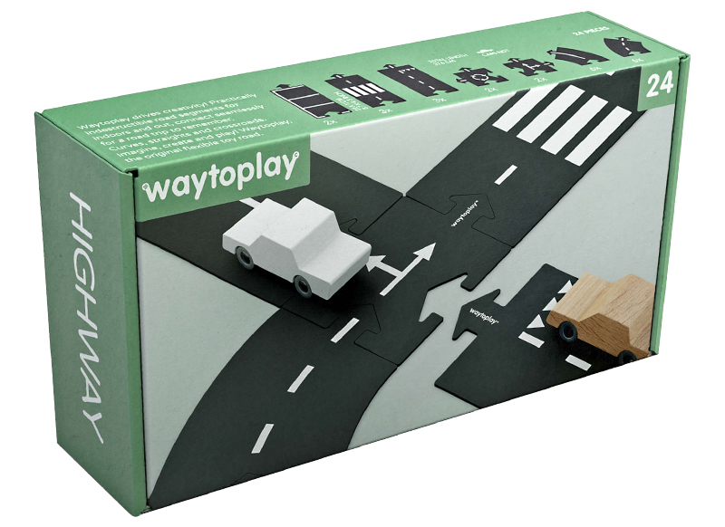 Matten - speelmat - Waytoplay Highway - autobaan - set van 24