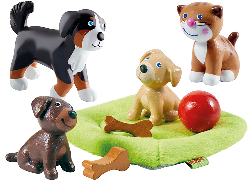 Poppenhoek - Haba - little friends - huisdieren - 12-delig