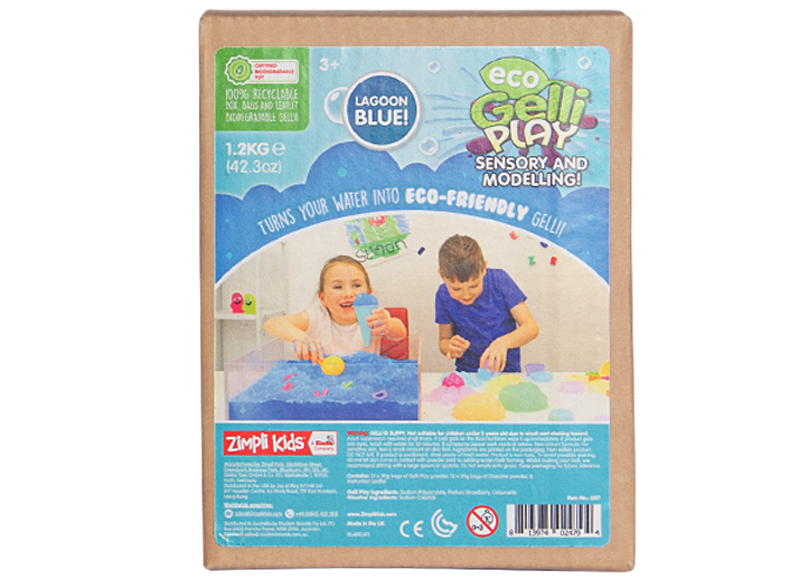 Pre-schrijven - Zimplikids - gelli-baff - per 1,2 kg - blauw - blauw, rood