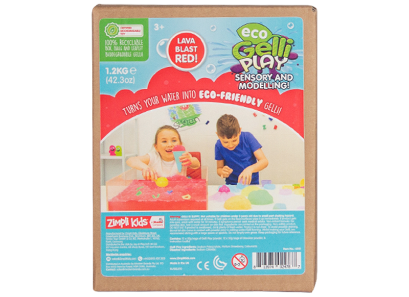 Pre-schrijven - Zimplikids - gelli-baff - per 1,2 kg - rood - blauw, rood