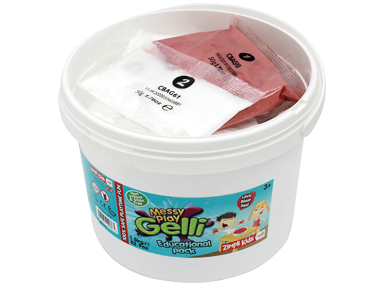 Pre-schrijven - gelli-baff - per 1,5 kg - blauw, rood