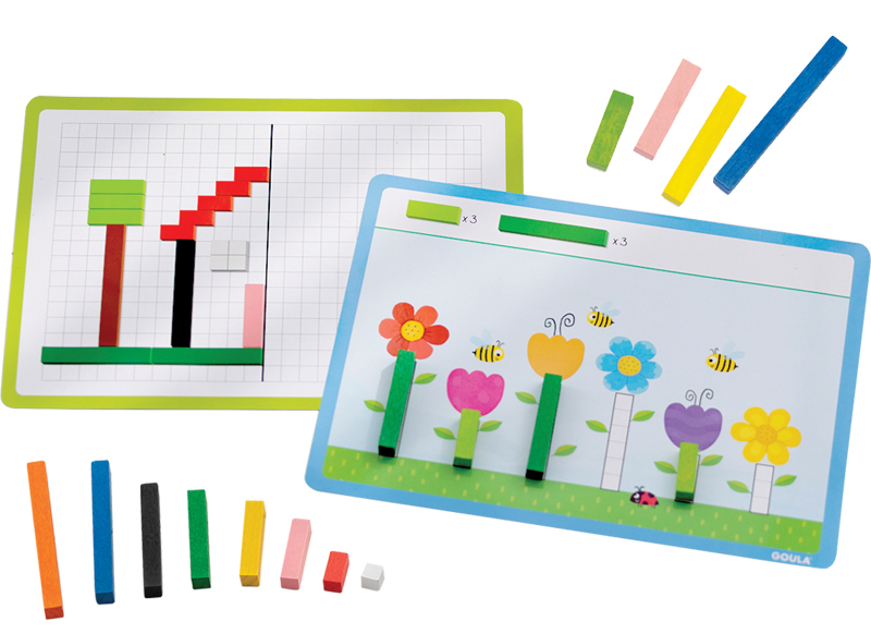 Meetspel - Goula - activiteiten met rekenstaafjes - per spel