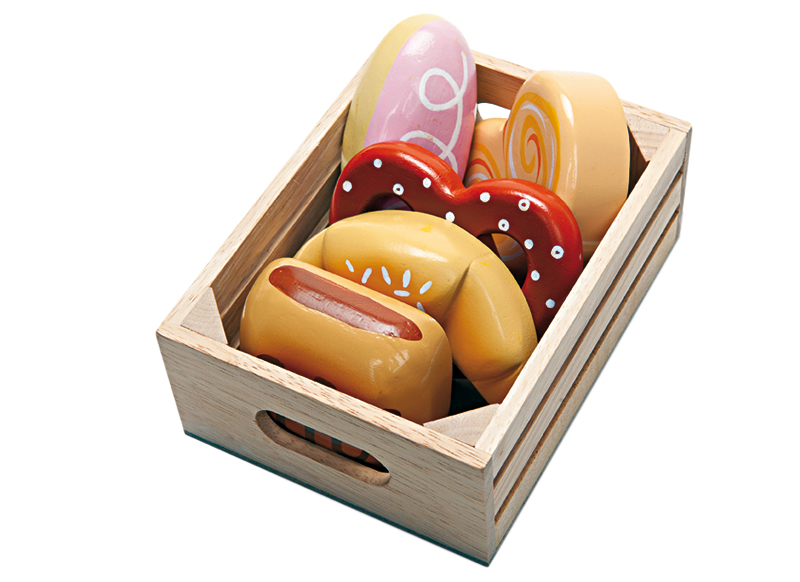 Winkelhoek - Hout - Le Toy Van - krat bakkerij - 6-delig