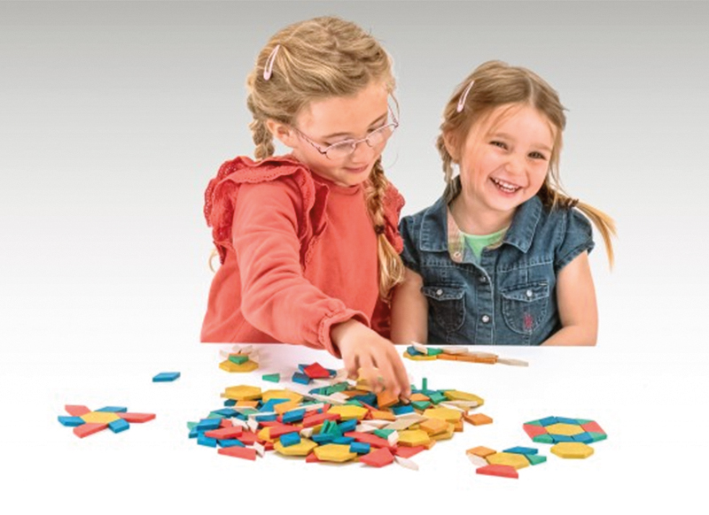 Blokken - geometrische vormen - multivormen - set van 250 assorti