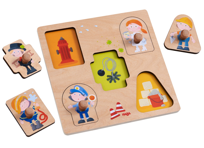 Puzzels - Haba - Inlegpuzzel - beroepen - 5 delig