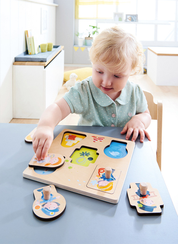 Puzzels - Haba - Inlegpuzzel - beroepen - 5 delig