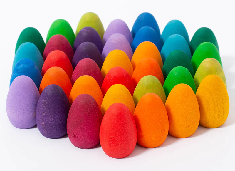 Open-ended - Grapat Mandala Rainbow Eggs - eitjes - set van 36 assorti