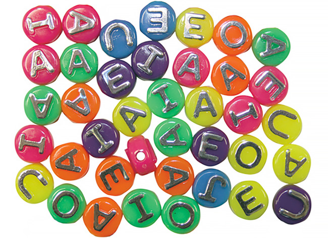 Kralen - letterkralen - gekleurd - alfabet - assortiment van 700