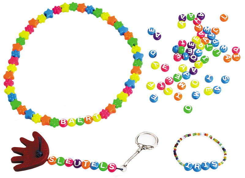 Kralen - letterkralen - gekleurd - alfabet - set van 700 assorti