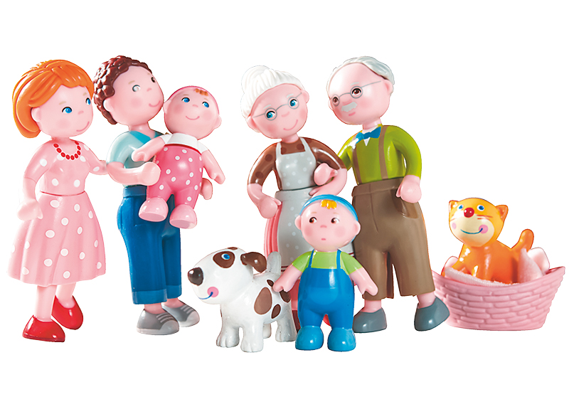 Poppenhoek - Haba - little friends - gezin - 6 stuks