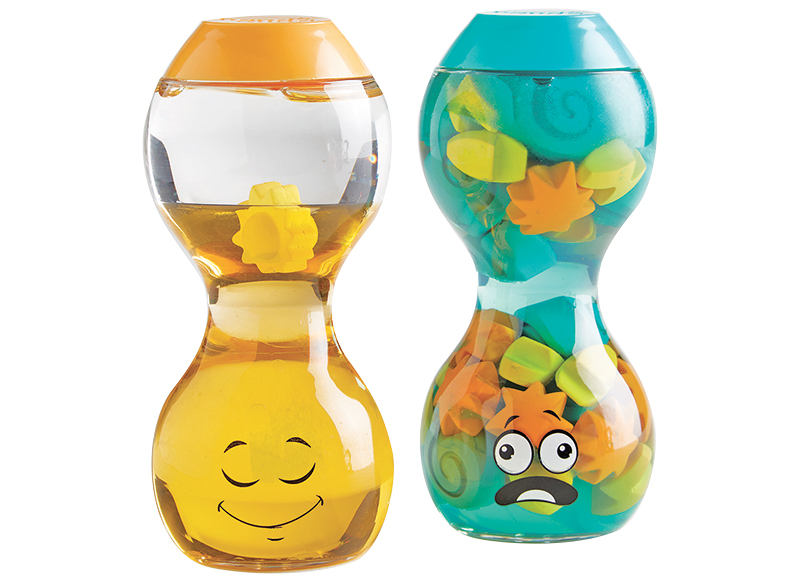 Sensorische flessen - hand2mind - Express Your Feelings Sensory Bottles Opposites - tegengestelde emoties - set van 2