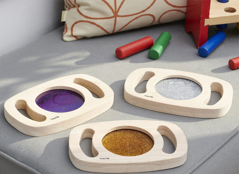 Sensorisch paneel - tickit Easy Hold Glitter Panel Set - set van 3