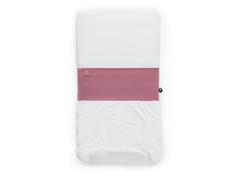 Textiel - beddengoed - nunki - lakentje - 120 x 60 cm - per stuk - oud rose - per stuk