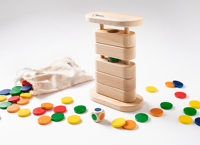 Spel - denkspel - Dusyma Upside Down - kleurenspel - geheugenspel - hout - per spel