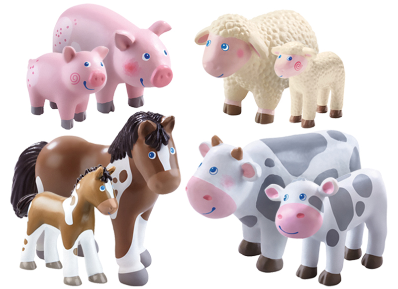 Poppenhoek - Haba - little friends - boerderijdieren - Haba - 8 stuks