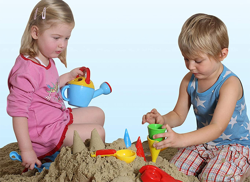 Mallen - ijsjes - vormen - zand - set van 5 assorti