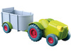 Poppenhoek - Haba - little friends - traktor met kar