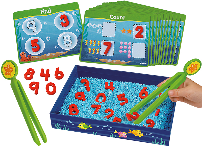 Grijpspel - Lakeshore Learning - Find the Number Activity Center - grijpcijfers - getallen - per spel