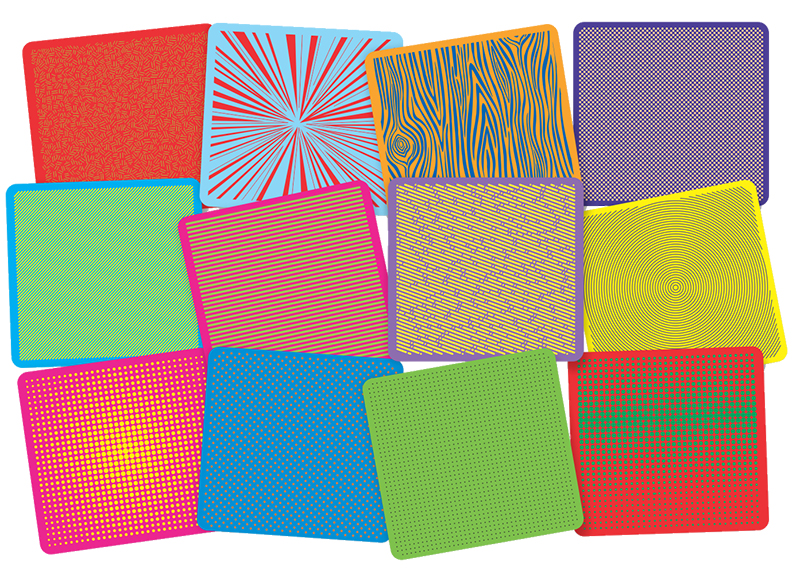 Krasplaten - Roylco Pop Art - 20 x 21,5 cm - set van 12