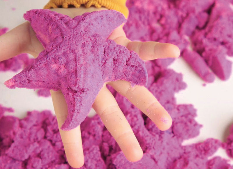 Zand - modelleerzand - Tuban Dynamic Sand - dynamisch zand - roze - boetseren - 1 kg