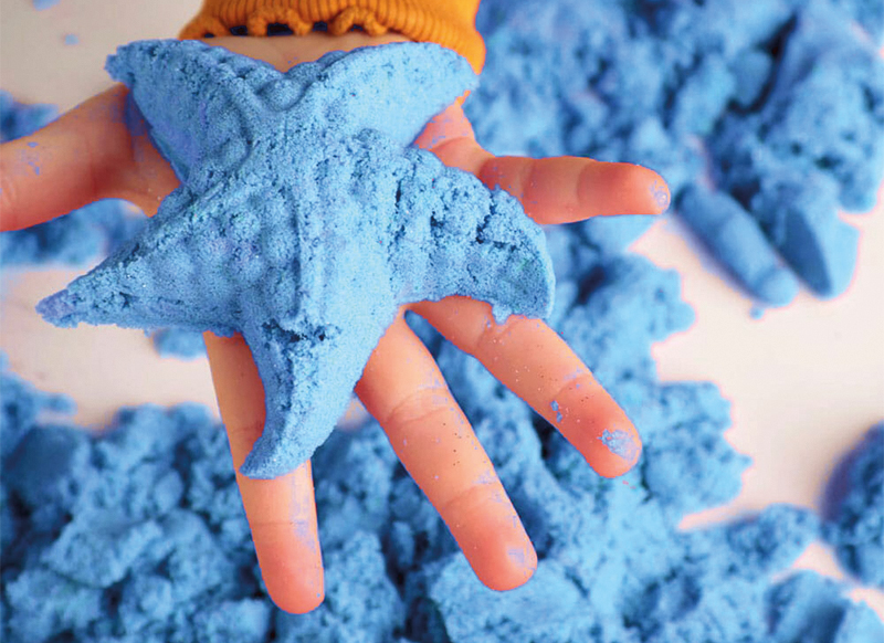 Zand - modelleerzand - Tuban Dynamic Sand - dynamisch zand - blauw - boetseren - 1 kg