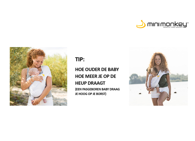 Op stap - draagzak - minimonkey - mini sling - per stuk