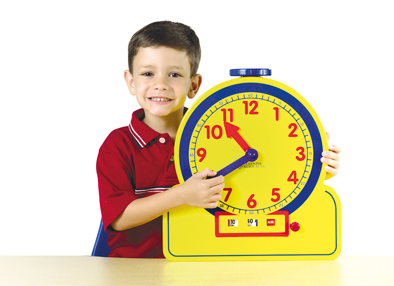 Klok - Learning Resources The Primary Time Teacher 24Hour Front of Class Learning Clock - groot - per stuk