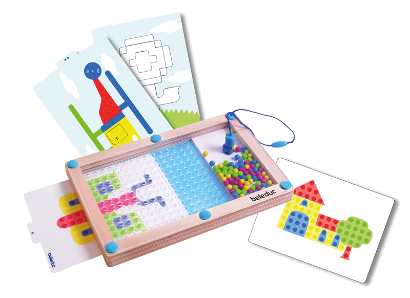 Fijne motoriek - Beleduc - Logipic - magnetisch - houten spelbord - per spel