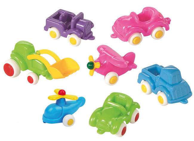 Voertuigen - auto's - Viking Toys - plastic - assortiment van 7