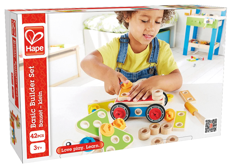 Bouwset - gereedschap - Hape - set van 42 assorti