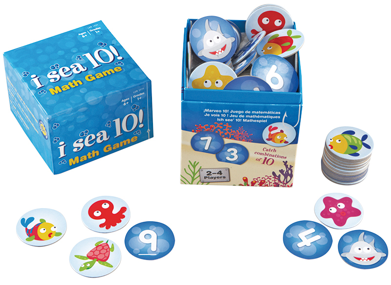 Spel - rekenspel - Learning Resources I Sea 10! Math Game - rekenen tot 10 - per spel