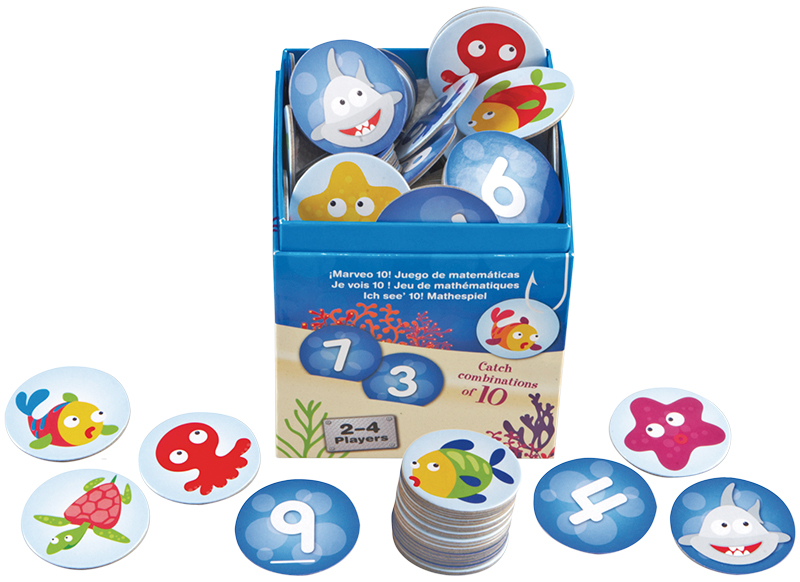 Spel - rekenspel - Learning Resources I Sea 10! Math Game - rekenen tot 10 - per spel
