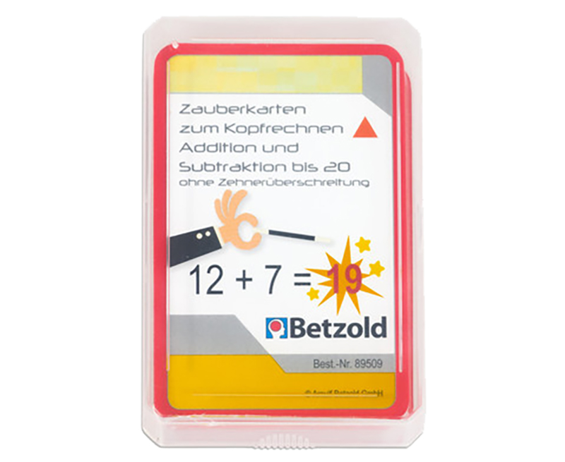 Rekenkaarten - magische kaarten - plus - min - tot 20 - set 1 - per set