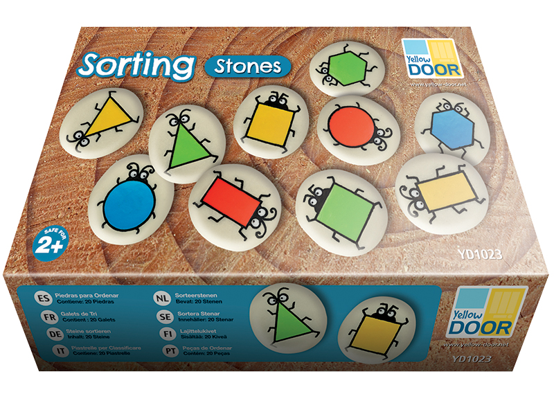 Spel - sorteerspel - Yellow Door Sorting Stones - sorteerstenen - per spel
