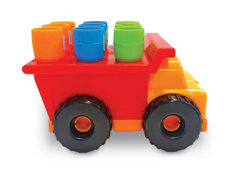 Stapelen en sorteren - Learning Resources Tony the Peg Stacker Dump Truck - per spel