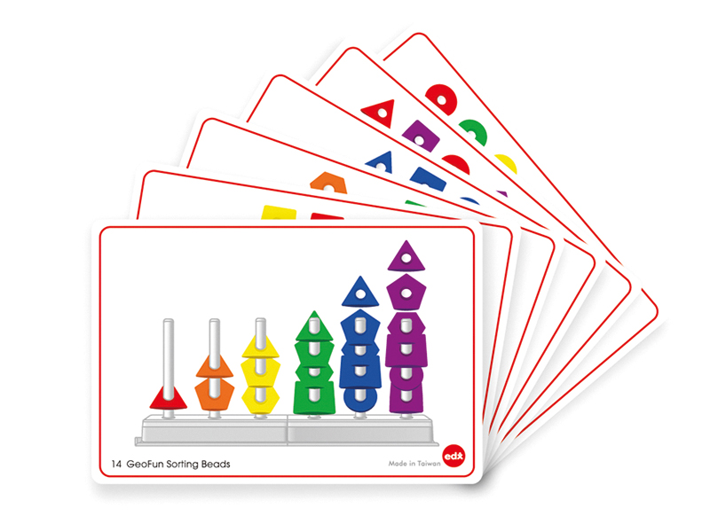 Sorteren - Geofun - kralen - vormen - set van 36 assorti