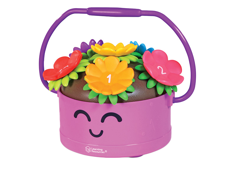 Wiskunde initiatie - Learning Resources - poppy the count & stack flower pot