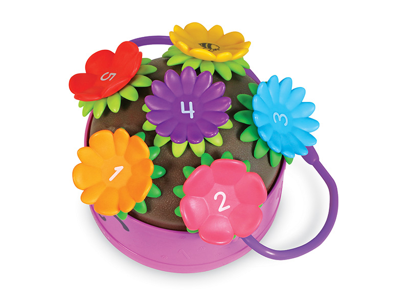 Wiskunde initiatie - Learning Resources - poppy the count & stack flower pot