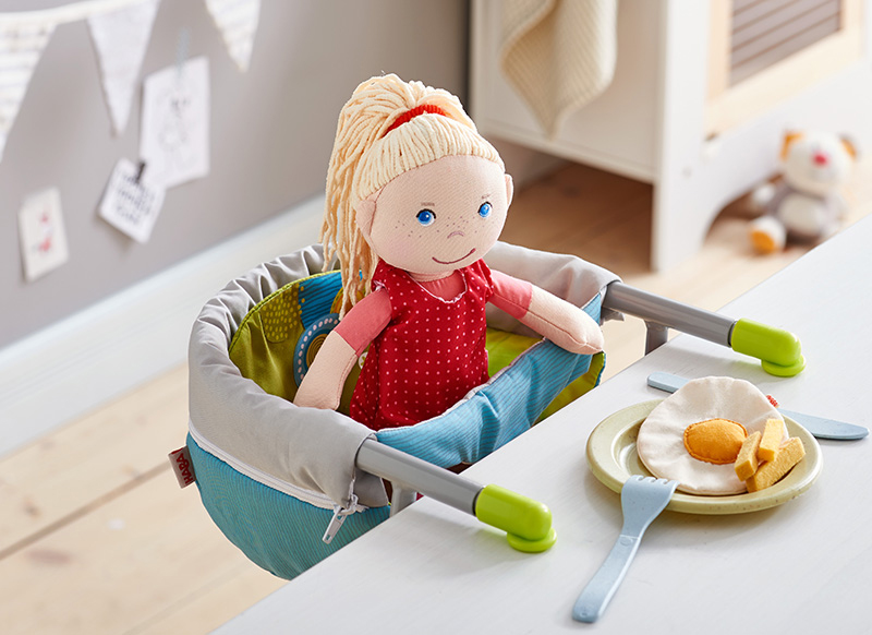 Poppen - accessoires - Haba - tafelstoeltje zomerweide - per stuk