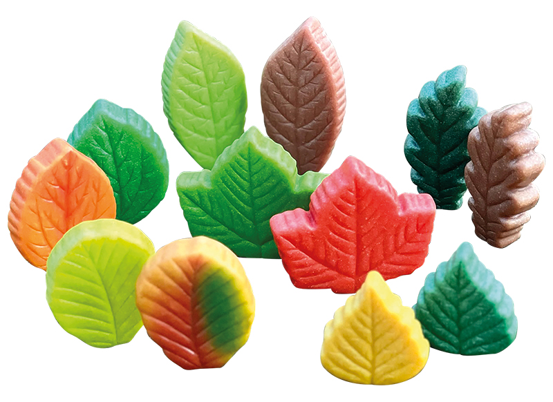 Speelgoed - Yellow Door Sensory Play Stones Leaves - boetseren - per set