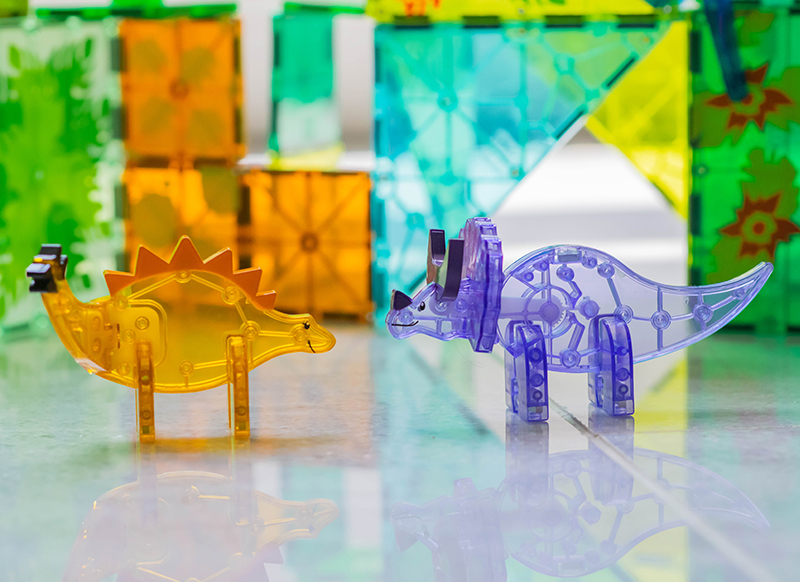 Constructie - MAGNA-TILES - dino world XL - 50-delig