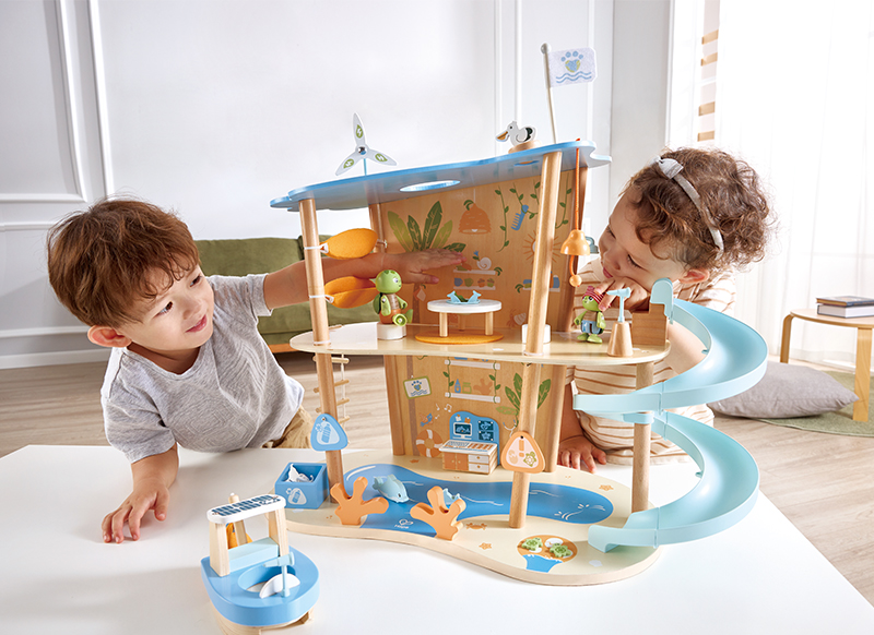 Poppenhuis - Hape Ocean Rescue Beach House - per set