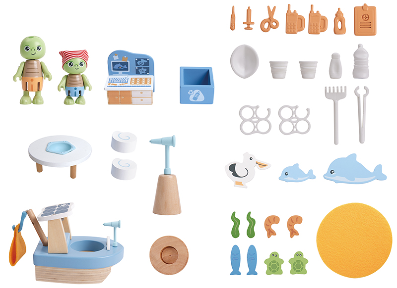 Poppenhuis - Hape Ocean Rescue Beach House - per set