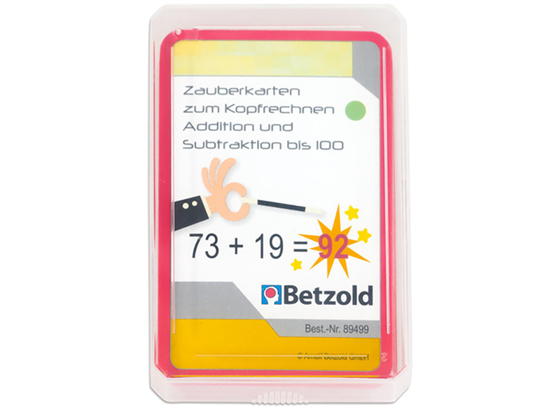 Rekenkaarten - magische kaarten - plus - min - tot 100 - per set