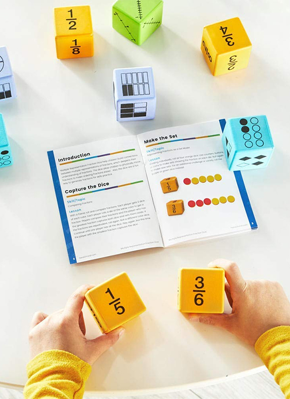 Spelaccessoires - dobbelstenen - hand2mind Multiple Representation Fractions Dice - wiskunde - per set
